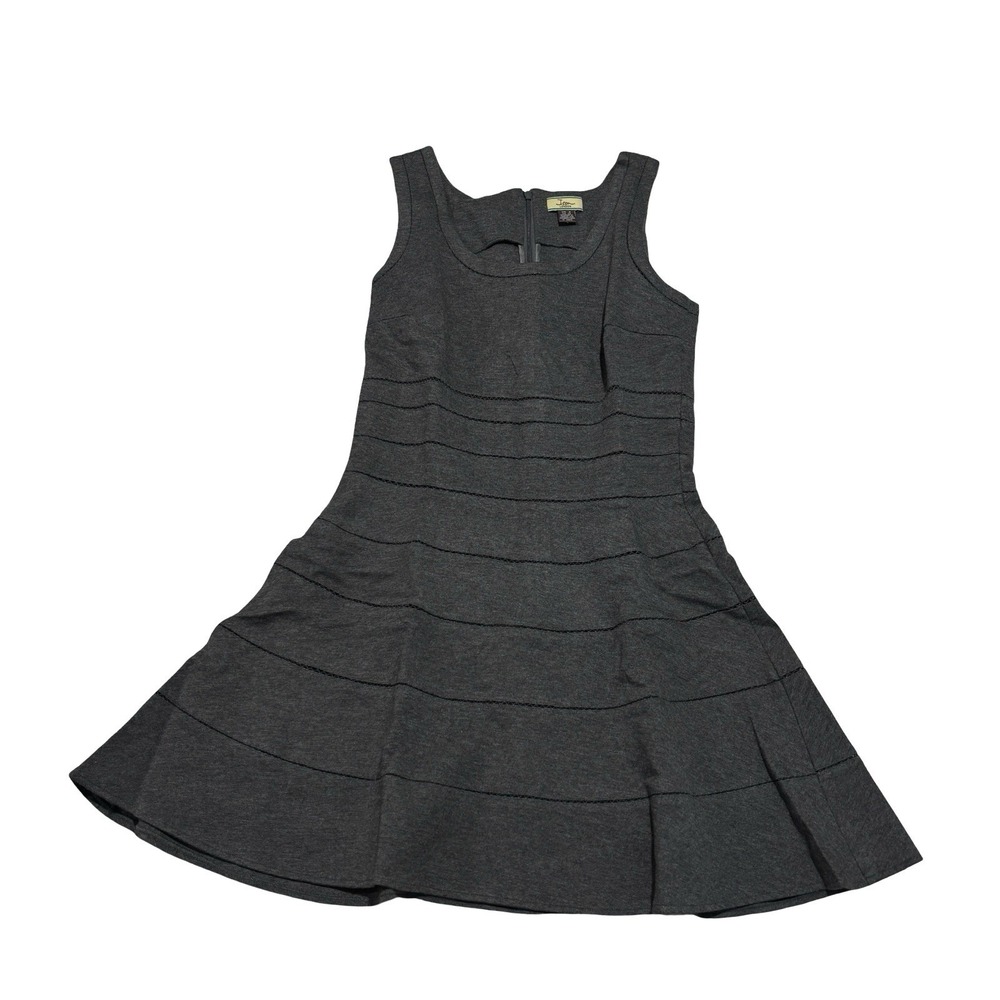 ISSA London Women's A Line Tiered Striped Mini Dress Gray Size 8 - 16 x 33